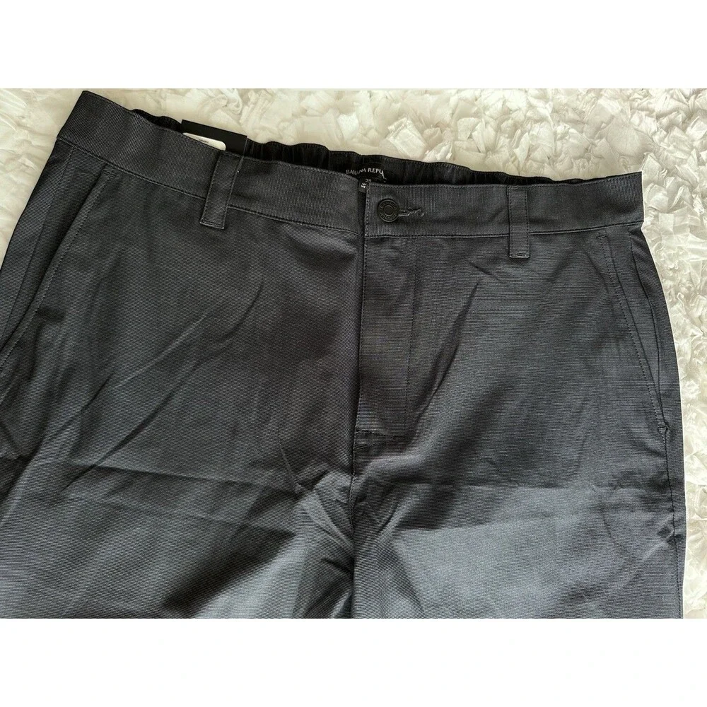 Banana Republic Men’s Shorts 38 Flat Front Stretch Performance Golf Black NWT